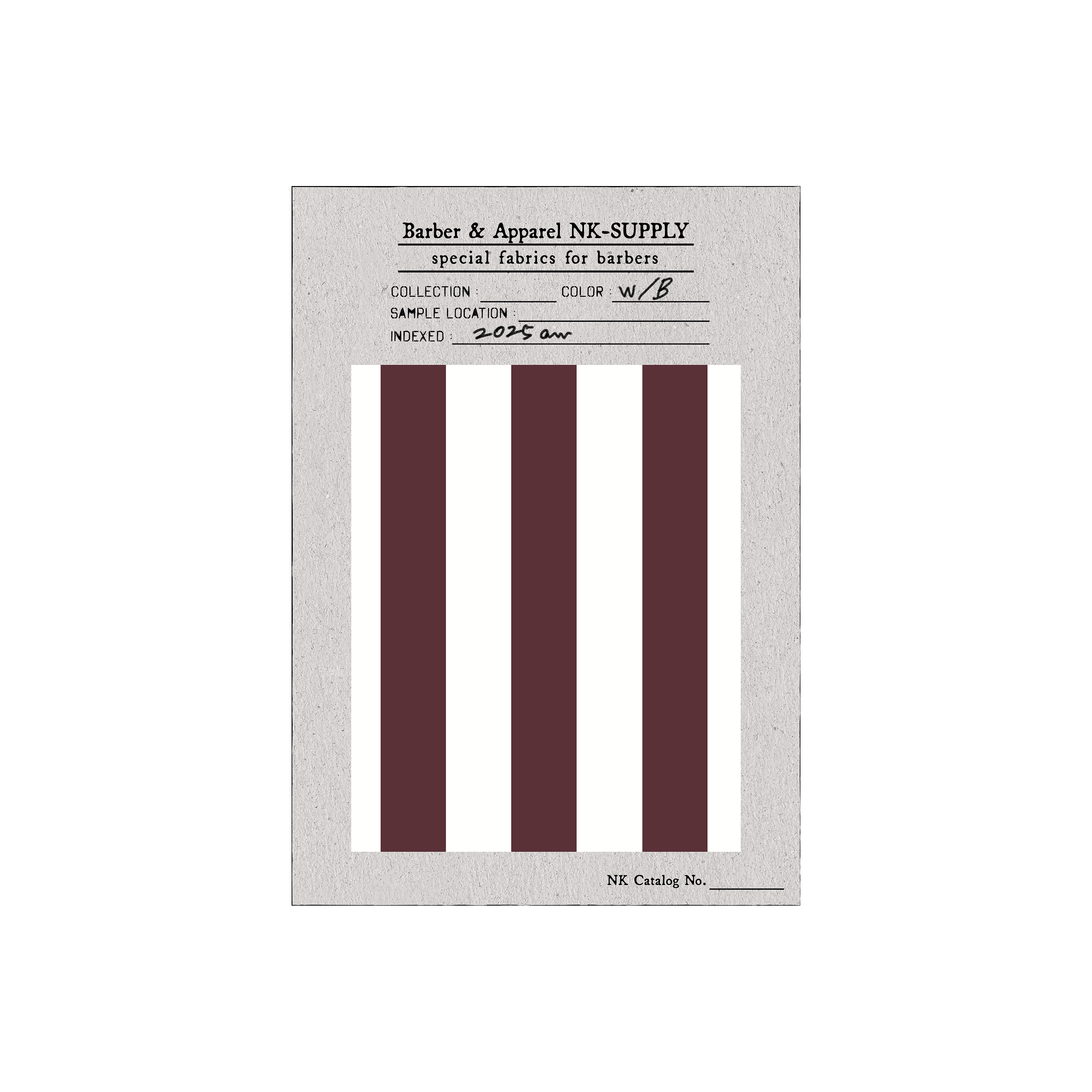 White/Wine red Stripes