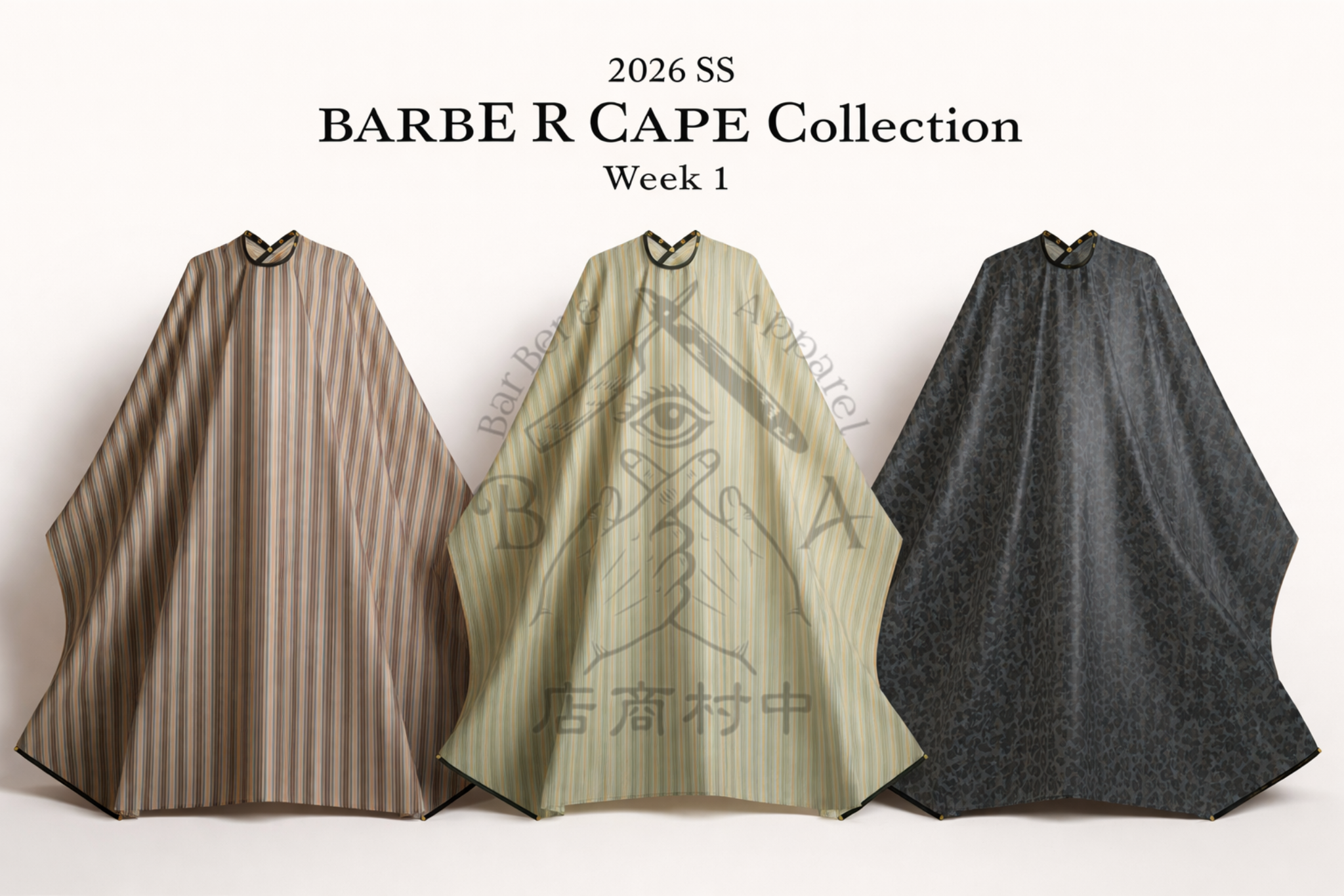 2026 SS BARBER CAPE Collection – Week 1 Order Open – BarBer & Apparel ...