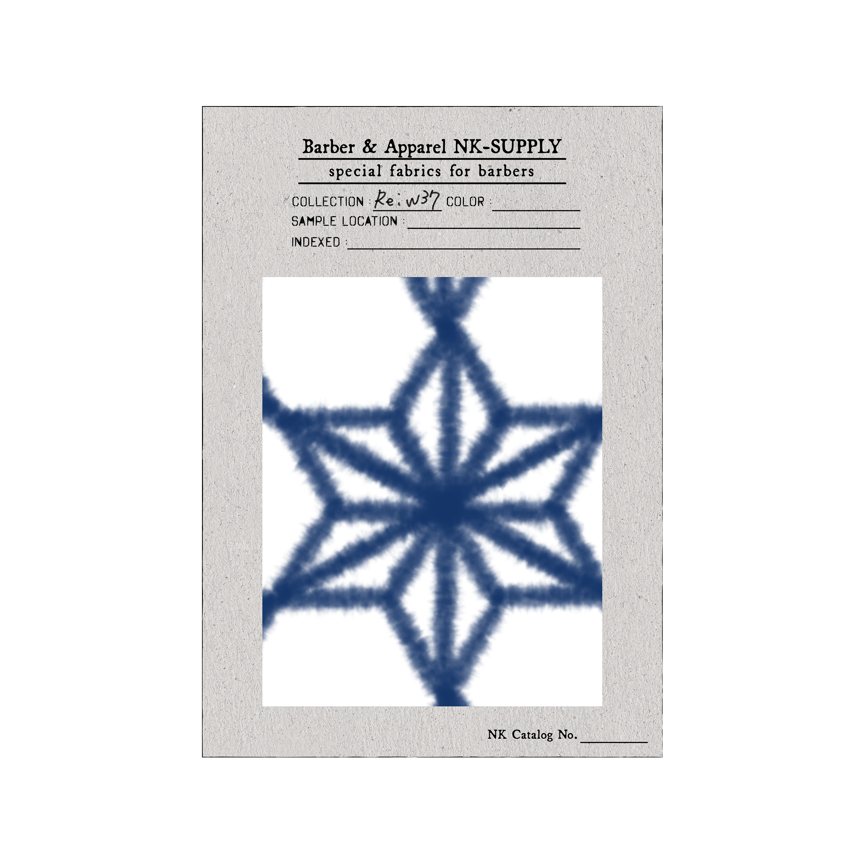 Hemp leaf - hand-dyed pattern