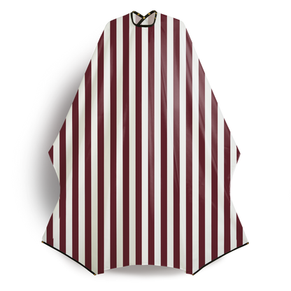 White/Wine red Stripes