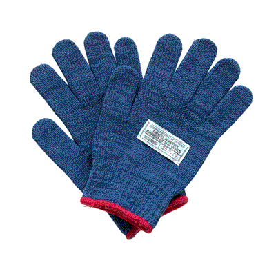 [Imperfect] Work gloves knitted from indigo yarn