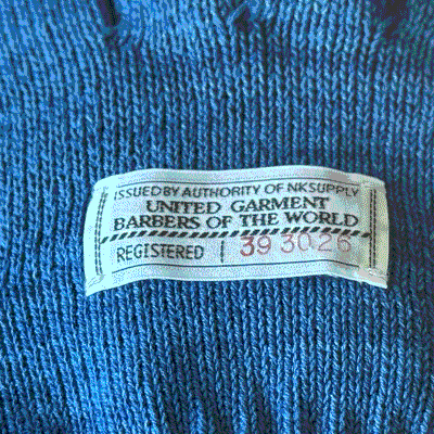 [Imperfect] Work gloves knitted from indigo yarn